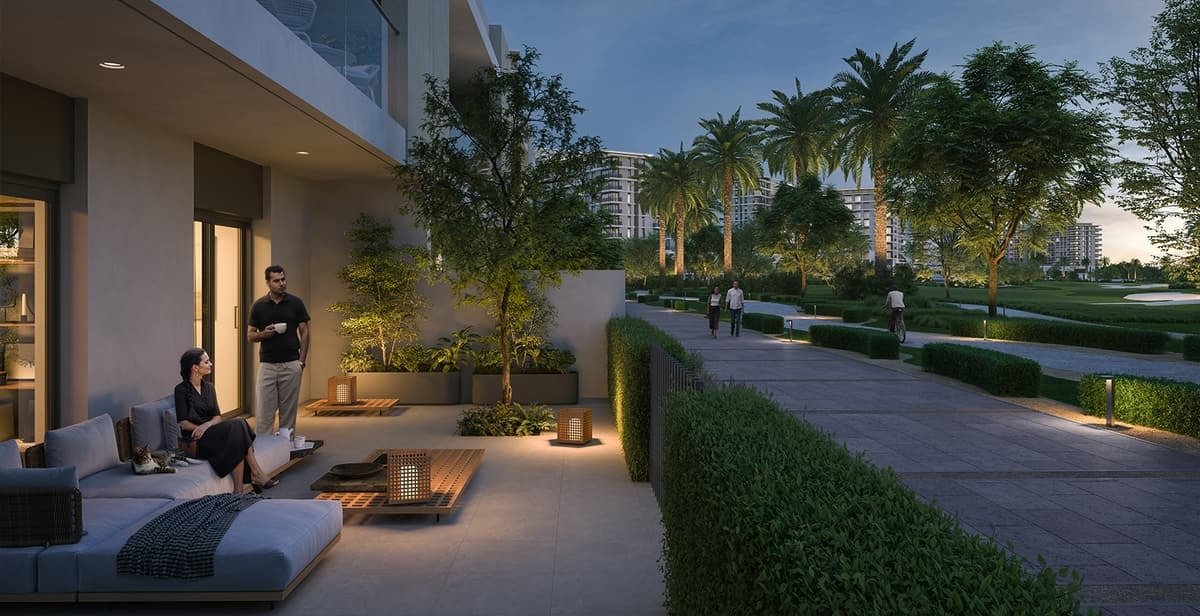Golf Trails Emaar South building exterior aerial view