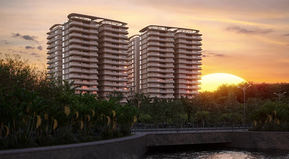 Sobha Waterfront Hyderabad Kokapet — Sobha luxury waterfront apartments