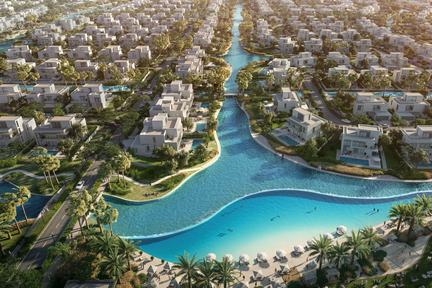 The Oasis New Phases Emaar Dubailand — modern architectural mansions luxury villas